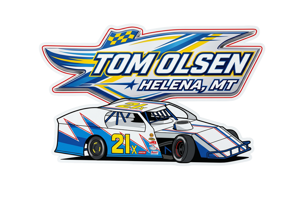 2in RaceBall Stickers