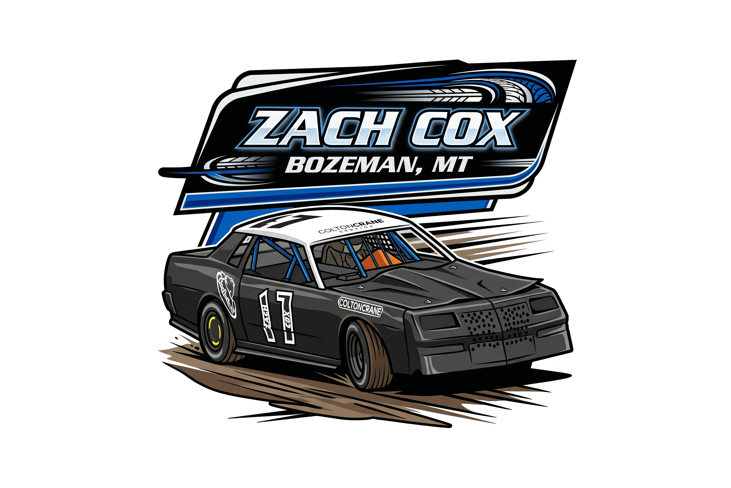 2in RaceBall Stickers