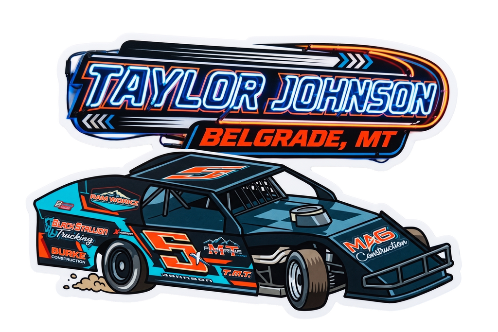 2in RaceBall Stickers