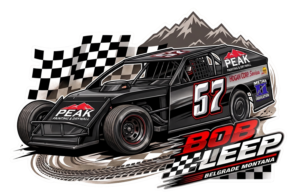 2in RaceBall Stickers