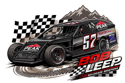 2in RaceBall Stickers