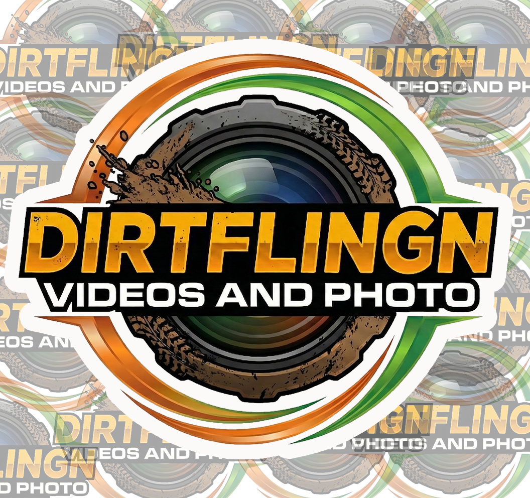 Dirtflingn Video Die Cut Sticker