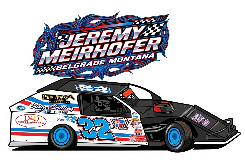 2in RaceBall Stickers