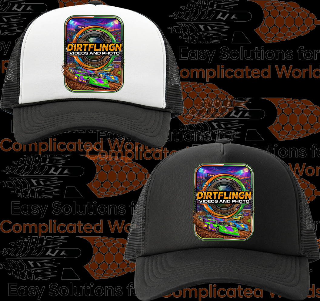 Black and White Foam Front Truckers Cap #10
