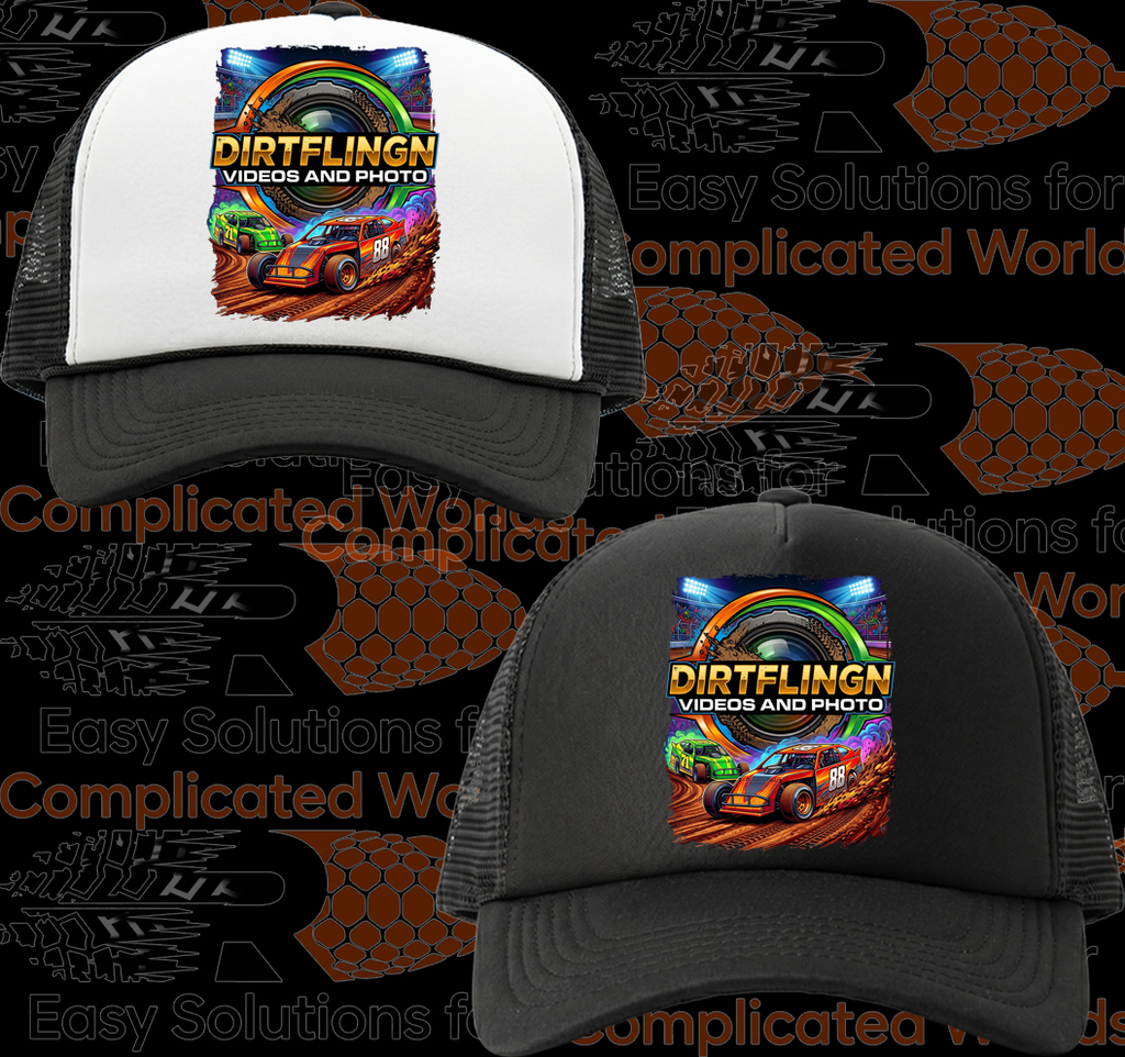 Black and White Foam Front Truckers Cap #11