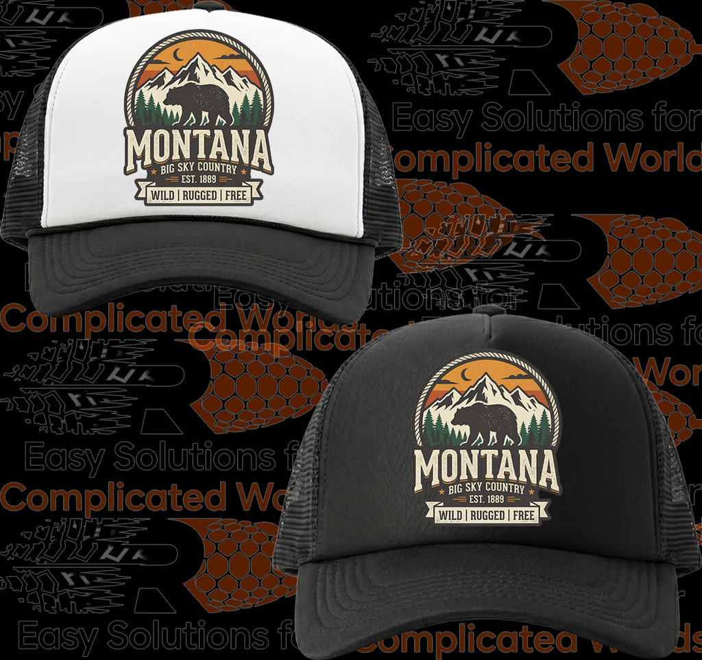 Black and White Foam Front Truckers Cap #13