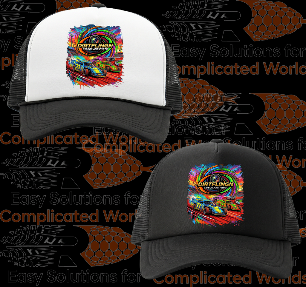Black and White Foam Front Truckers Cap #2