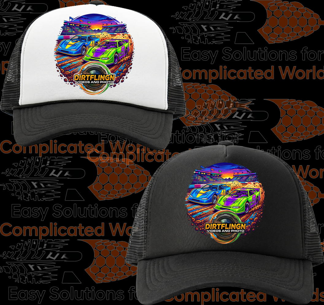 Black and White Foam Front Truckers Cap #3