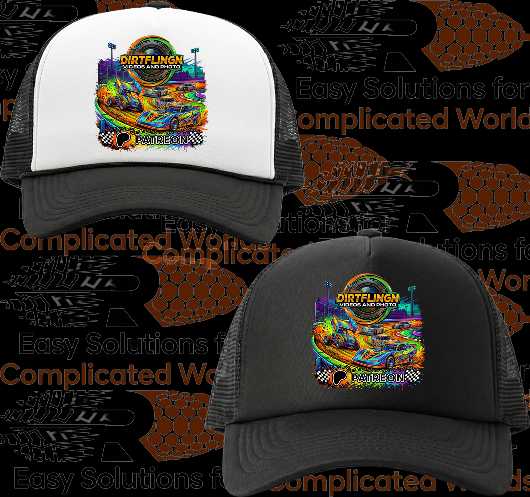 Black and White Foam Front Truckers Cap #5
