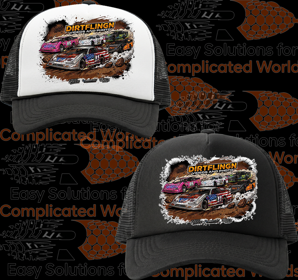 Black and White Foam Front Truckers Cap #60