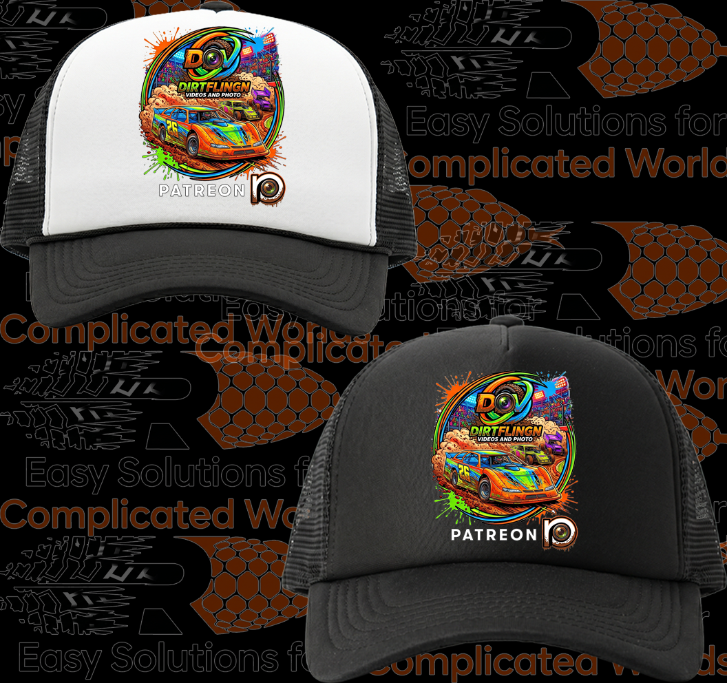 Black and White Foam Front Truckers Cap #7