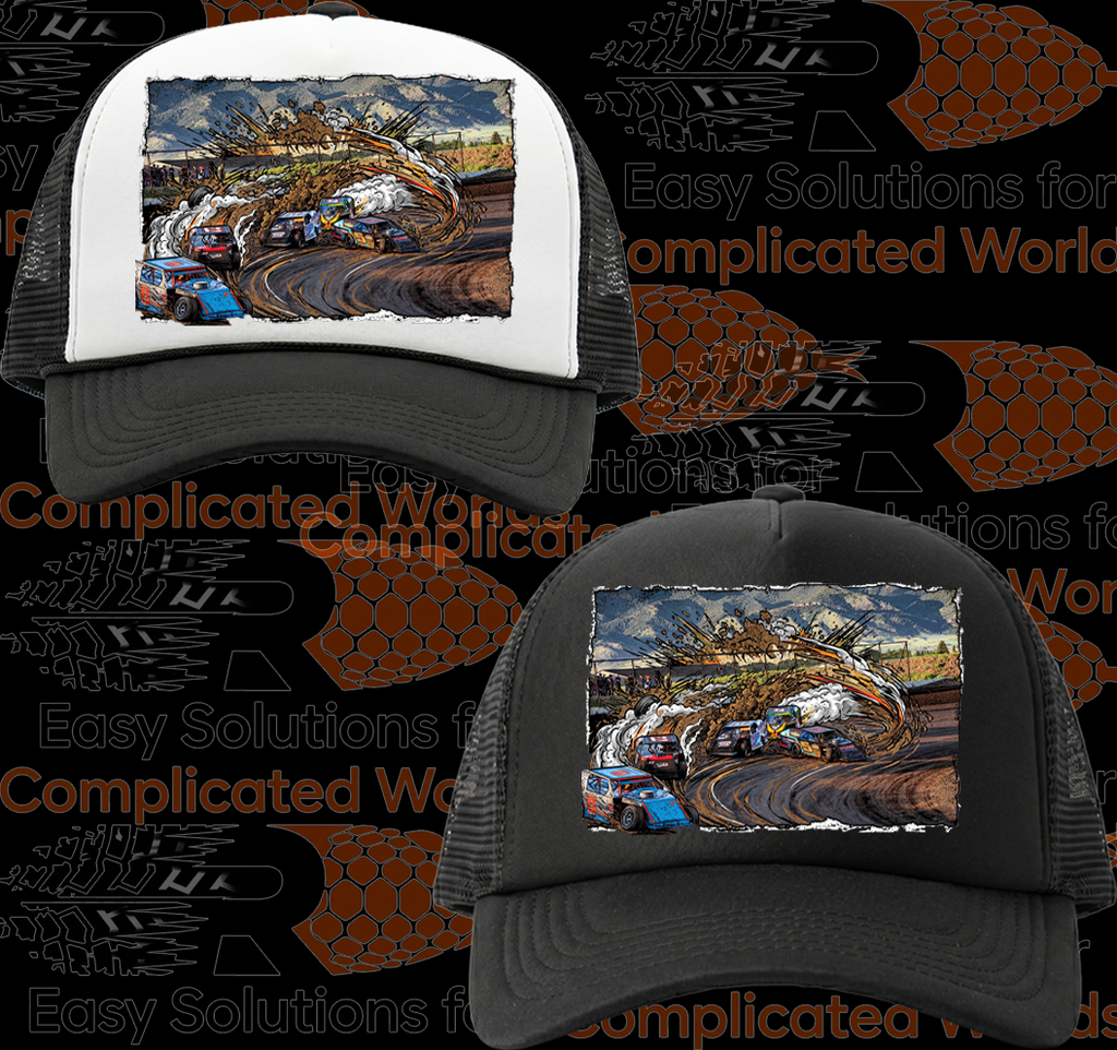 Black and White Foam Front Truckers Cap #72