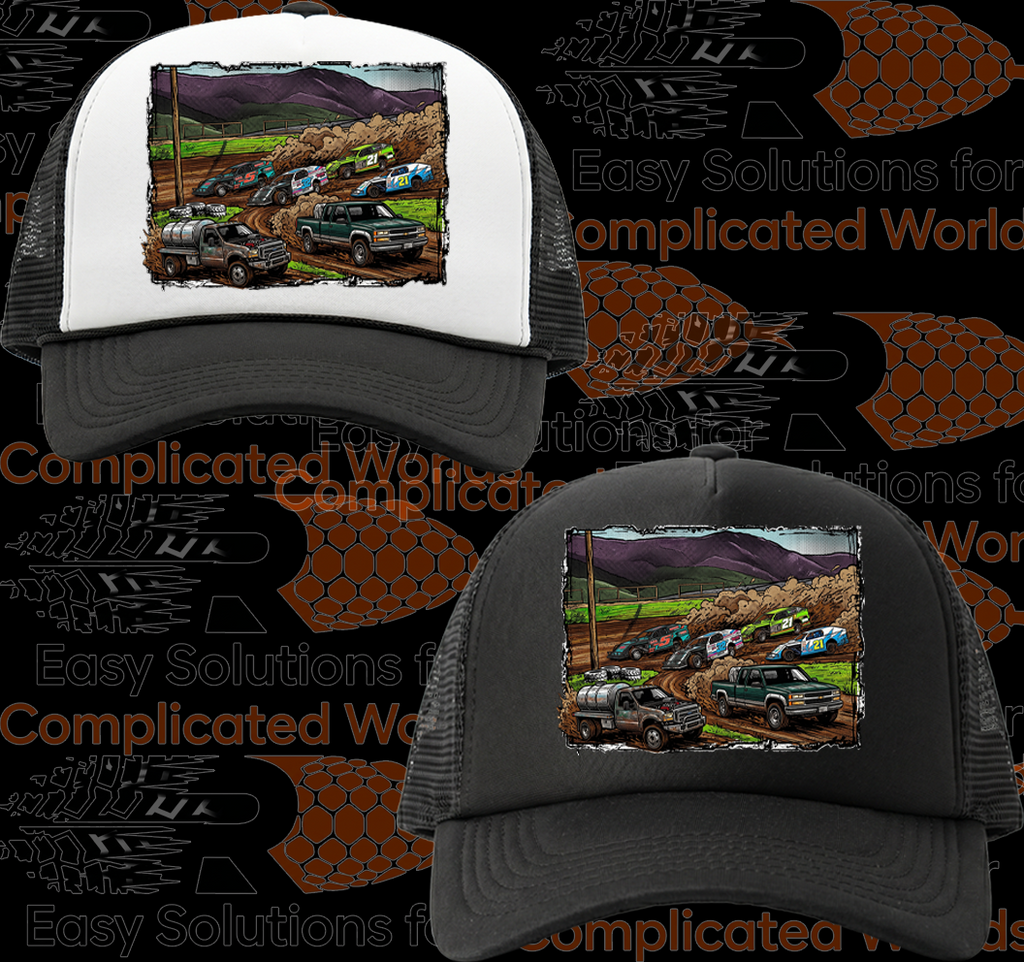 Black and White Foam Front Truckers Cap #73
