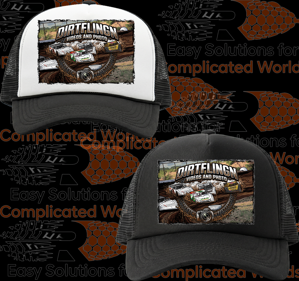 Black and White Foam Front Truckers Cap #74