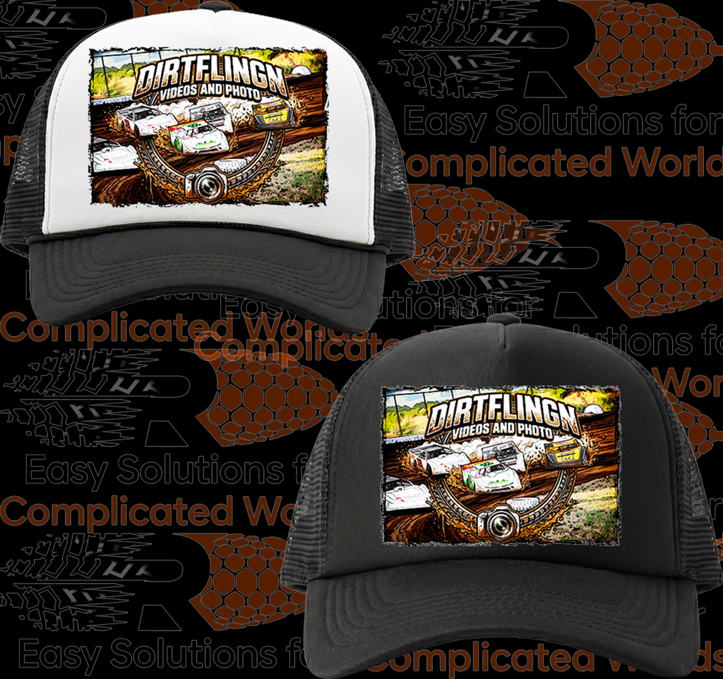 Black and White Foam Front Truckers Cap #75