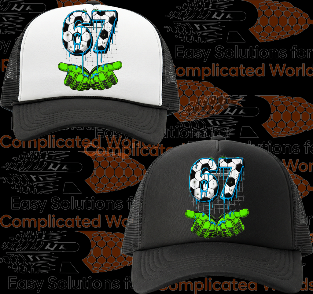 Black and White Foam Front Truckers Cap #79
