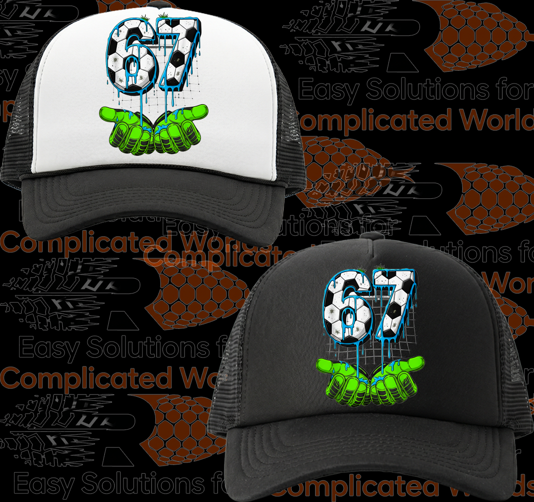 Black and White Foam Front Truckers Cap #79