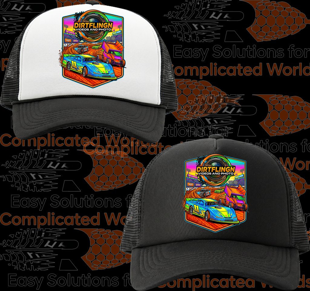 Black and White Foam Front Truckers Cap #8