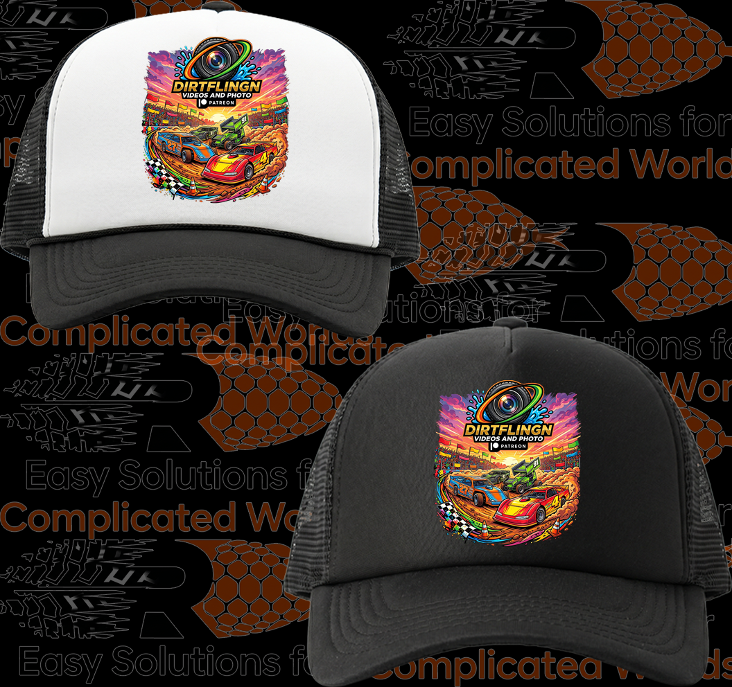 Black and White Foam Front Truckers Cap #9